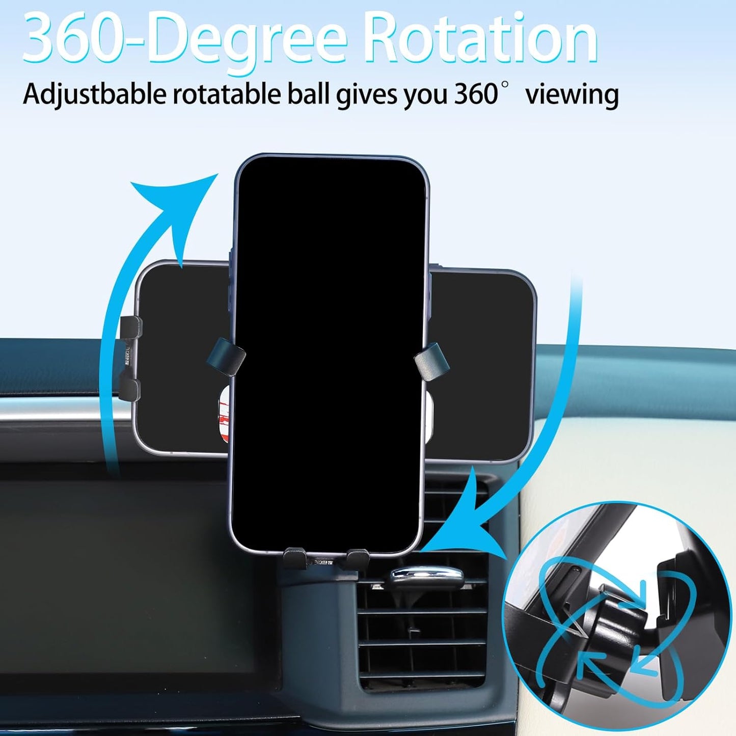 Lcojicep Car Navigation Screen Mobile Phone Holder for Nissan Pathfinder 2013-2018 (Right Style C)