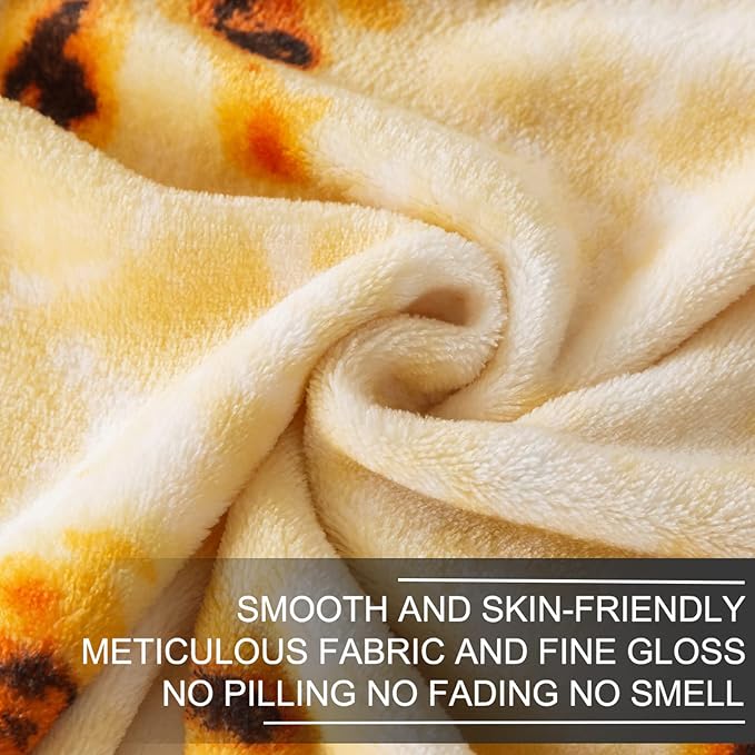 Burritos Tortilla Blanket King Size- Premium Lightweight Anti-Static Tortilla Bed Blanket Soft Couth Sofa Cozy Warm Flannel Taco Blanket Plush Gift for Daughter Mom 90" x 108"(Burritos King)