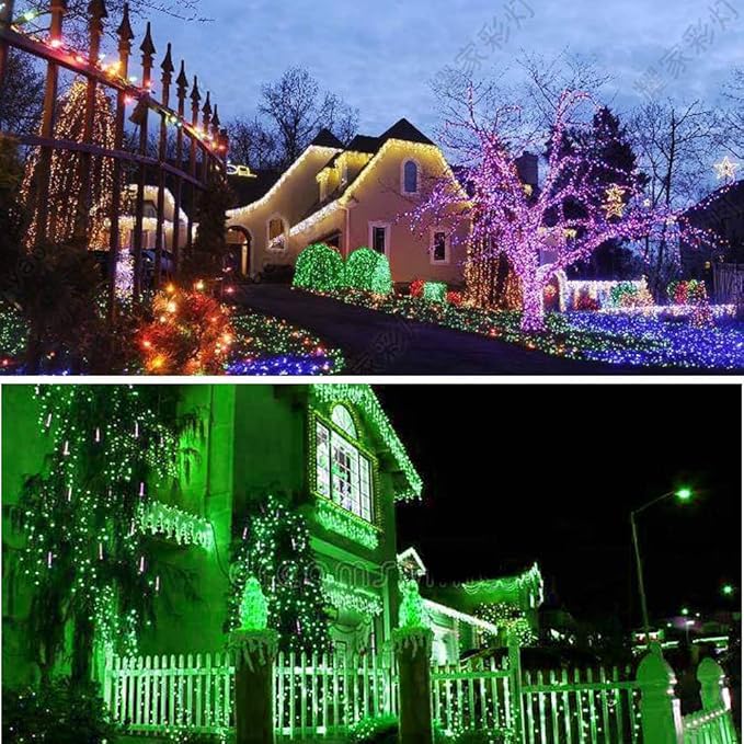String Lights,LED Copper Wire Lights, Each Set 33ft/10M 100LEDs and 2 Remote Control.AA Battery Powered,Decor Rope Lights for Holiday,Wedding, Parties.(Green)