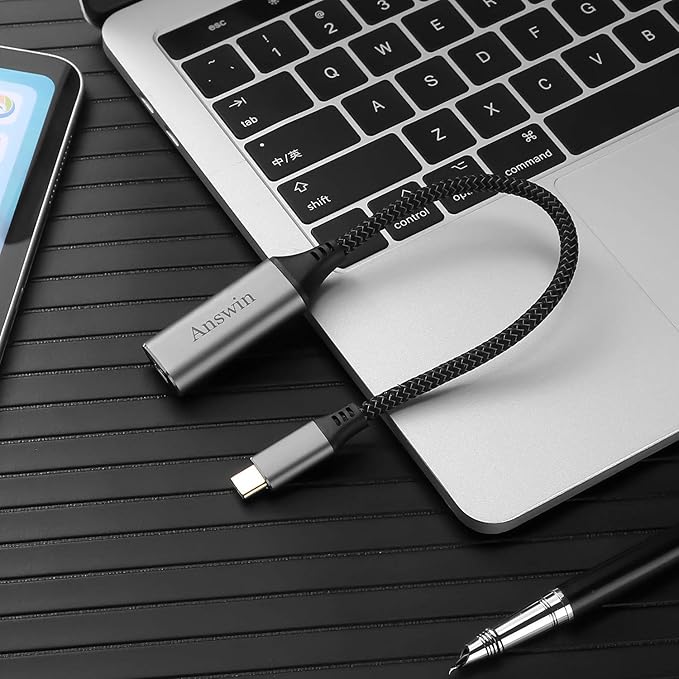 USB C to Mini Displayport (4K@60Hz), Thunderbolt 3 to Mini DisplayPort Adapter for iPhone 15/16/17 Series, M2-M4 MacBook, MacBook Air/Pro 2020-2025, Galaxy S18-S25, Steam Deack and Rog Ally