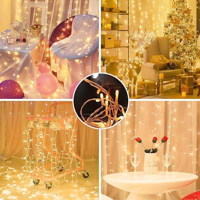 koopower [Timer & Remote] 36ft 100 LED Outdoor Battery Fairy Lights (IP65 Waterproof, Dimmable, 8 Modes, Warm White)