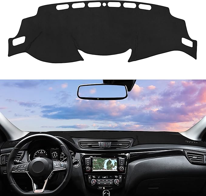 Dashboard Cover Mat Custom Fit for Nissan Rogue 2014-2020 Dash Cover Nonslip Dash Mat Protector Sunshade No Glare Black