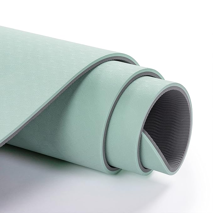 UMINEUX Yoga Mat Extra Thick 1/3'' & 2/5" Non Slip Yoga Mats for Women Eco Friendly TPE Fitness Exercise Mat with Carrying Sling & Storage Bag