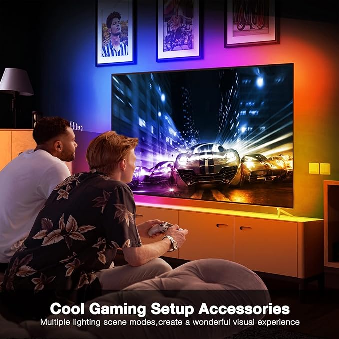 DAYBETTER Smart WiFi Led Lights 100ft, Tuya App Controlled Led Strip Lights, Work with Alexa and Google Assistant, Timer Schedule, Color Changing Led Lights for Bedroom Party Kitchen