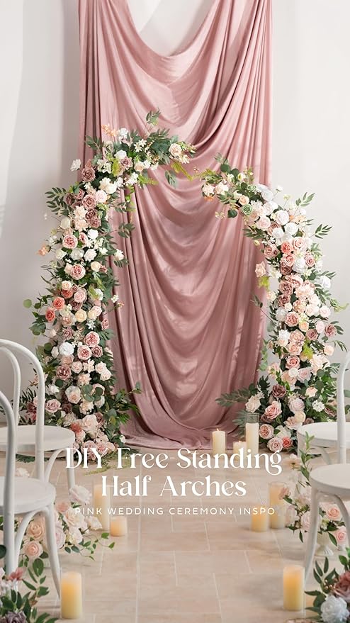 Ling's moment Artificial Flowers 25Pcs Dusty Rose Roses Decor w/Stems,3" Real Touch DIY Foam Floral for Wedding Bouquet/Centerpieces, Outdoors Party Backdrop, Room/Table, and Garden/Pot Decorations
