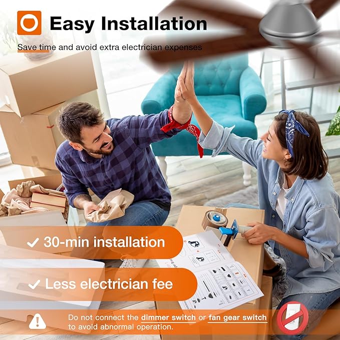 addlon Ceiling Fans with Lights, 42 Inch Low Profile Ceiling Fan with Light and Remote Control, Flush Mount, Reversible, 3CCT, Dimmable, Quiet, Silver Small Ceiling Fan for Bedroom Indoor/Outdoor Use