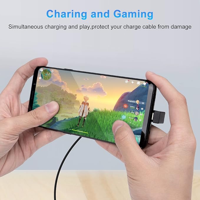 USB C 180 Degree Angled Adapter, U Shape USB C 3.1 Male to Female Type-C Angled High-Speed Data Transfer Connector Compatible for Samsung, MacBook and More
