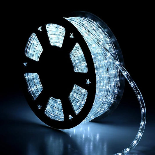 100ft Rope Lights Outdoor, Outdoor String Lights Waterproof, Decorative Lighting for Indoor/Outdoor, Garden,Backyards Halloween and Christmas Decoration, Landscape Lighting
