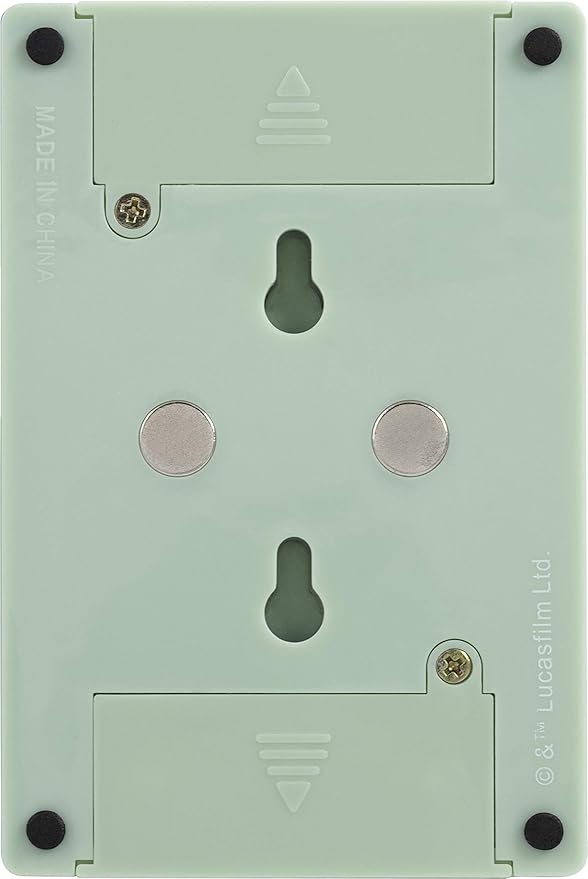 STAR WARS The Child Wall Switch, Battery Operated, Night Light, Wireless, Baby Yoda, Mandalorian, ON/Off, LED Light Switch, Perfect for Bedrooms, Bathrooms, Nursery, Game Room and More, 53291