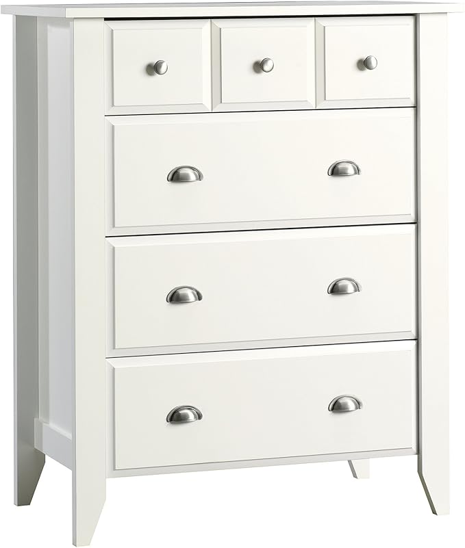 Sauder Shoal Creek Bedroom 4-Drawer Chest, in Soft White finish