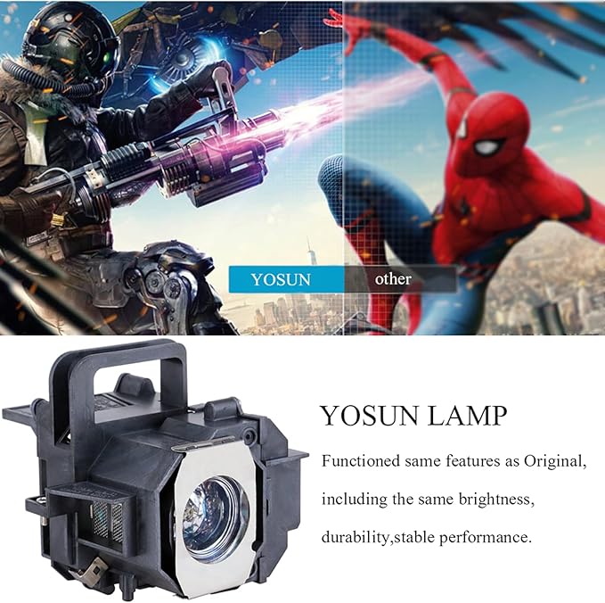 YOSUN v13h010l49 Projector lamp for Epson elplp49 powerLite Home Cinema 8350 8345 8500ub 8700ub 8100 6100 6500ub Replacement Projector lamp Bulb