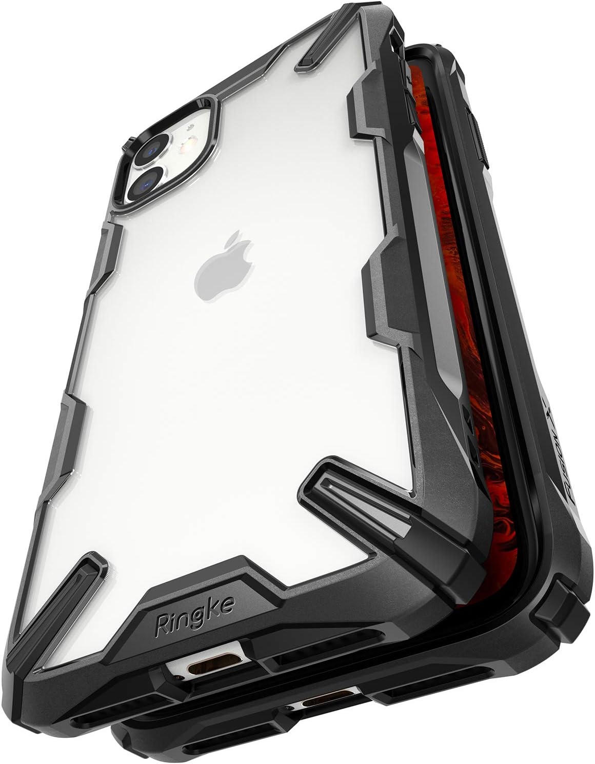Ringke Fusion-X Compatible iPhone 11 Case, Edge Protection Design, Scrape Resistant Case Cover, Black