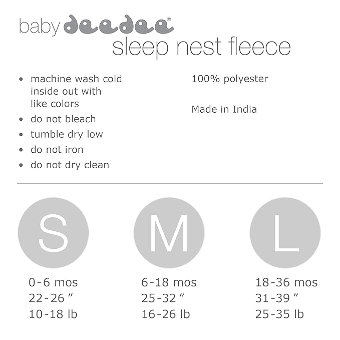 Baby Sleeping Bag Sack - Easy Care Premium Polar Fleece, Wearable Blanket - Boys & Girls. Fits Infants, With Convenient Shoulder Straps for Safe & Comfortable Sleep, Navy, Medium (6-18 Months)