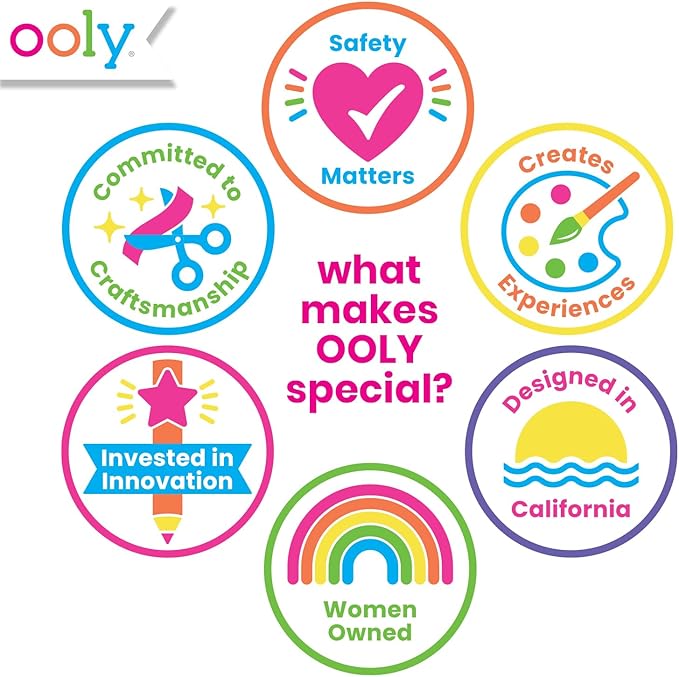 Ooly Air Dry Clay for Kids, 24 Colors Modeling Clay with 3 Shaping Tools, Play Dough Summer Craft Supplies - Creatibles