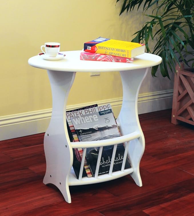 Frenchi Furniture Magazine Table Finish: White