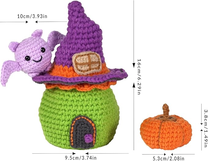 Wizardi Amigurumi DIY Crochet Kit - Halloween F07N8-M103