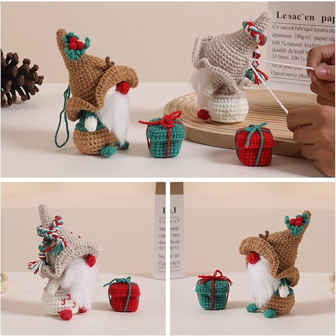Wizardi Amigurumi DIY Crochet Kit - Gnomes F07N8-M164