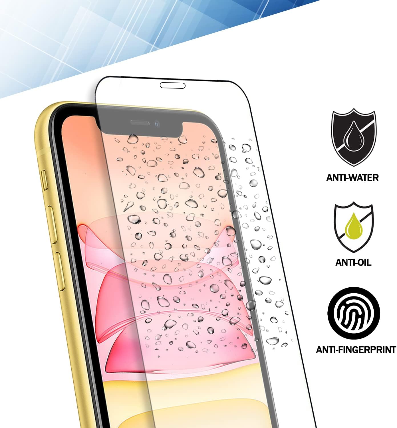 RKINC Screen Protector (4-Pack) for iPhone 12 Pro Max 6.7-Inch - Tempered Glass Film, 0.33mm, Bubble-Free