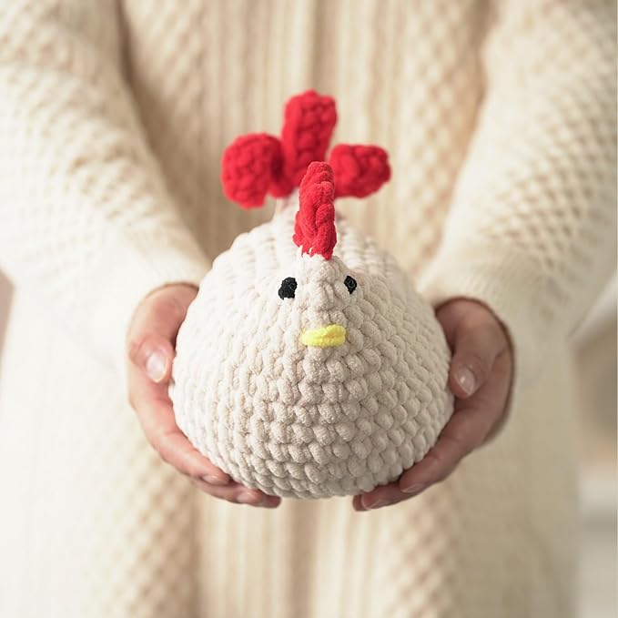Wizardi Amigurumi DIY Crochet Kit - Hen and Chicken F07N8-M147