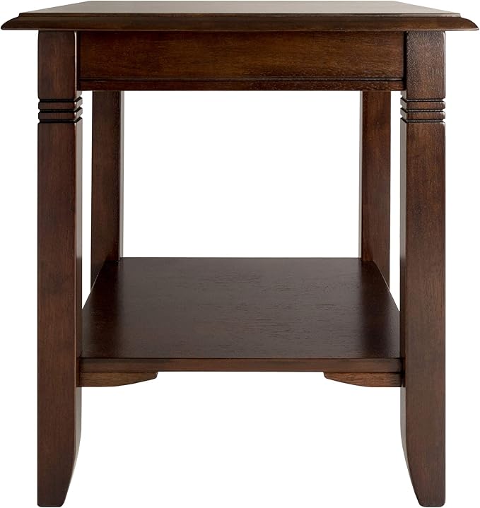 Winsome Nolan End Table, for Living Room, Bedroom, Cappuccino