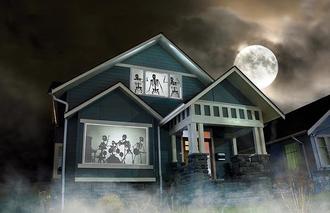 (48" x 72" White) Holographic Rear Projection Screen with Mounting Hardware for Projecting Halloween Videos
