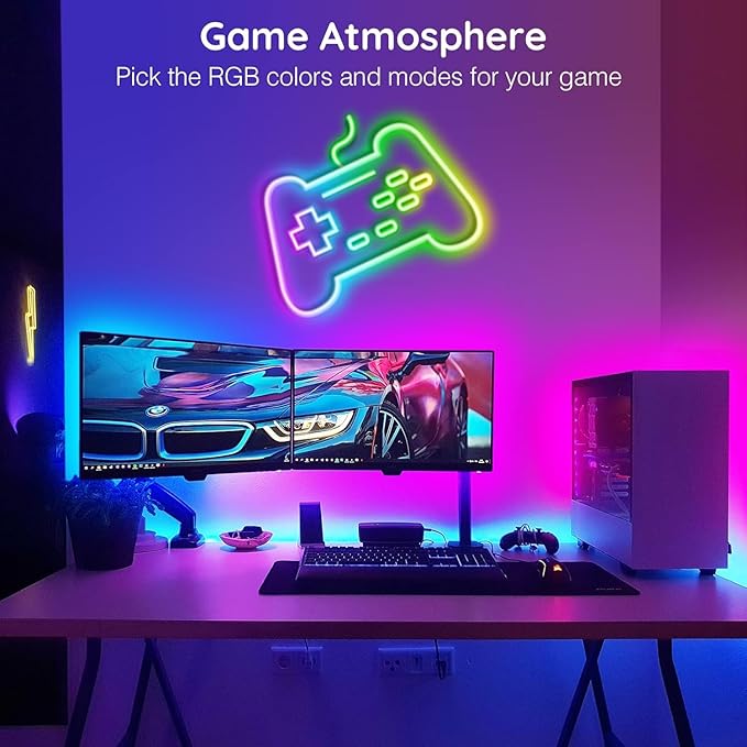 SINLEY Led Neon Rope Lights 150FT,Control with App/Remote,Flexible Led Rope Lights,Multiple Modes,IP68 Outdoor RGB Neon Lights Waterproof,Music Sync Gaming Led Strip Lights for Bedroom Indoor