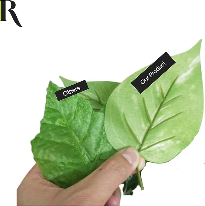 Retrograde 32" Realistic Fake Pothos Ivy Plant for Home Decor Indoor Silk Artificial Plant Large (Light Green)