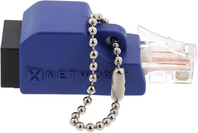 Networx Fast Ethernet Loopback Tester (Cat5e) - RJ45 Port Validator for 10/100Base-T Networks - Legacy Network Diagnostics