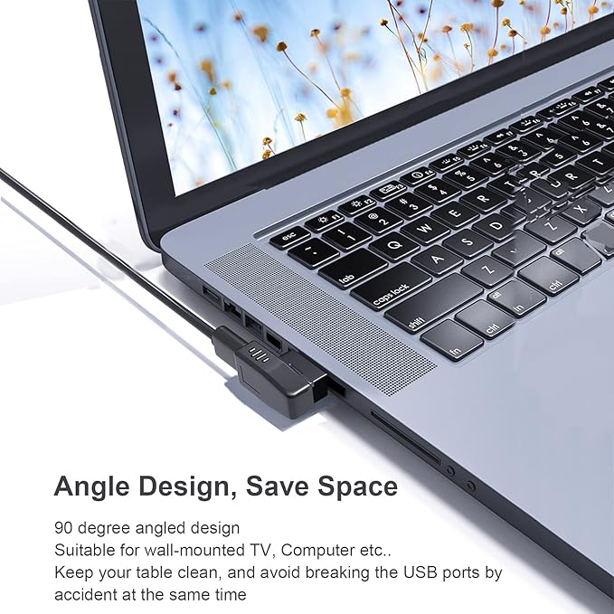 USB 3.0 Adapter 90 Degree Male to Female Coupler Connector Plug Left Right Up Down Angle (USB 3.0 Adapter Left 2PCS)