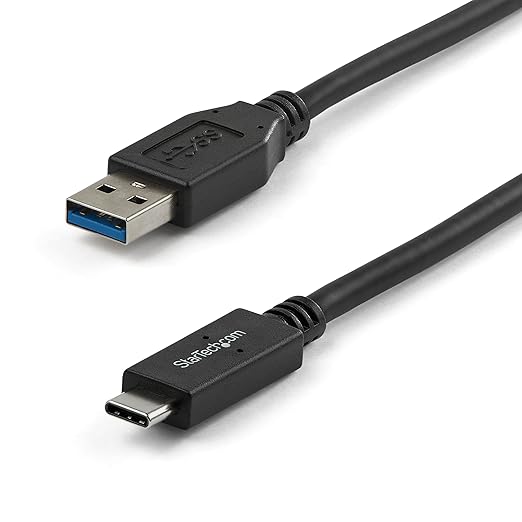StarTech 3ft (1m) USB-A to USB-C Charging Cable, 10Gbps, Charge & Sync, 3A Charging Cord, USB-IF