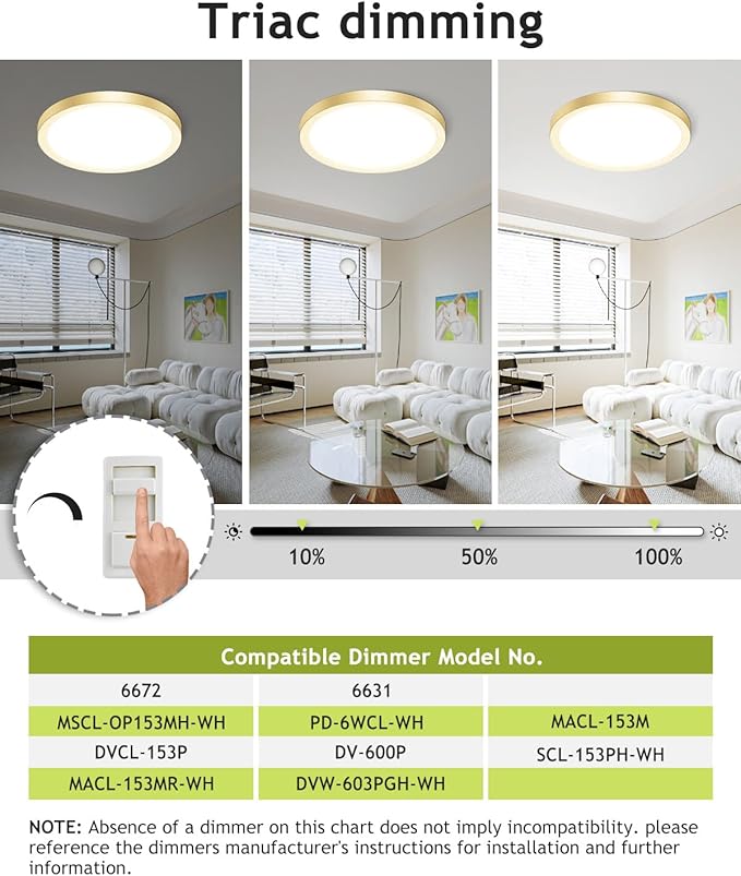hepside 4PACK Flush Mount LED Ceiling Light Fixture Golden, 12Inch 28W, Dimmable 3000K-4500K-6000K 3 Color Selectable Ceiling Lamp 3200LM Low Profile Ceiling Light for Kitchen Bedroom Hallway