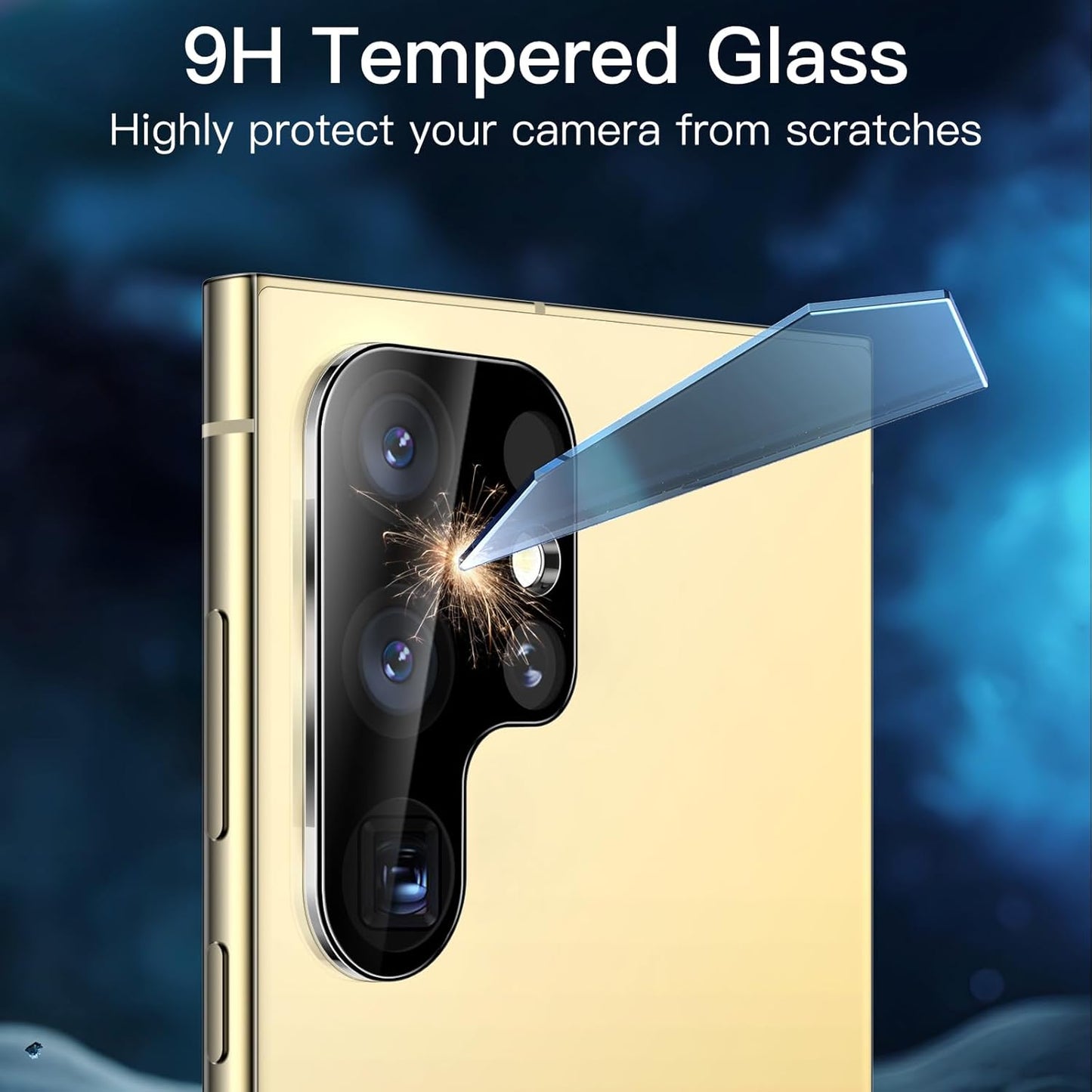 JETech Screen Protector for Samsung Galaxy S24 Ultra 5G 6.8-Inch, with Camera Lens Protector, Easy Installation