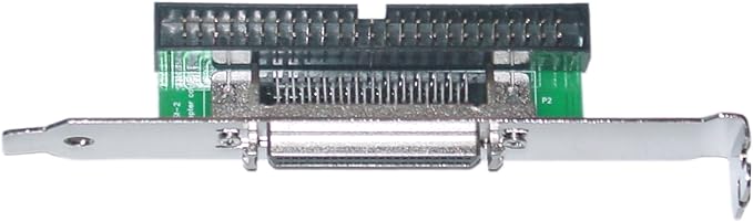 CableWholesale SCSI Computer Slot Adapter, Internal IDC 50 Male to External HPDB50 (Half Pitch DB50) Female