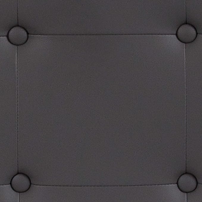 Flash Furniture Lennox Tufted Upholstered Full Size Headboard in Gray Vinyl