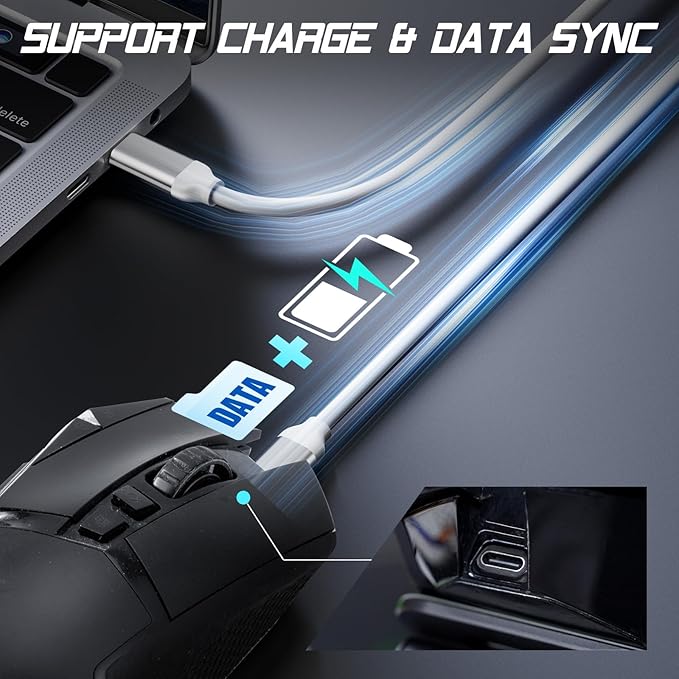 USB-C Adapter Compatible with Logitech G502 Wireless Gaming Mouse,Micro USB to Type-C Converter | Model-Specific Fit | Support Charge & Data Sync | 3-Second Install | 10K+ Durability