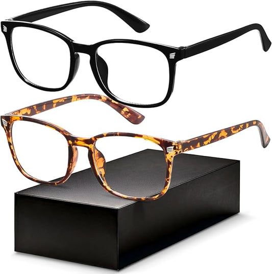 Gaoye Blue Light Glasses for Men - Blocking Square Eyeglasses, Anti UV Ray Computer Gaming Glasses Blue Blockers for Women
