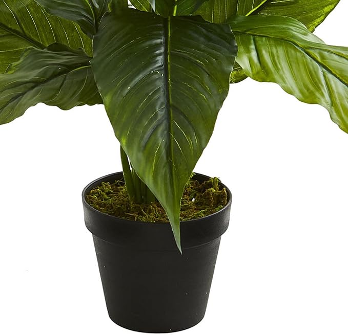 Nearly Natural 26” Spathiphyllum Artificial (Real Touch) Silk Plants Green
