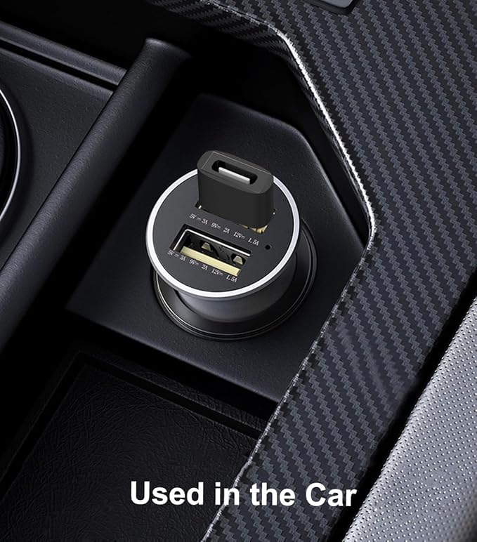 USB to USB C Adapter, USB C Female to USB 3.1 Male Adapter 10Gbps Compatible with iPhone 17 16 15 14 13 12, Samsung Galaxy S25 S24 S23 S22 S21, MacBook, PC, Laptop (Black)