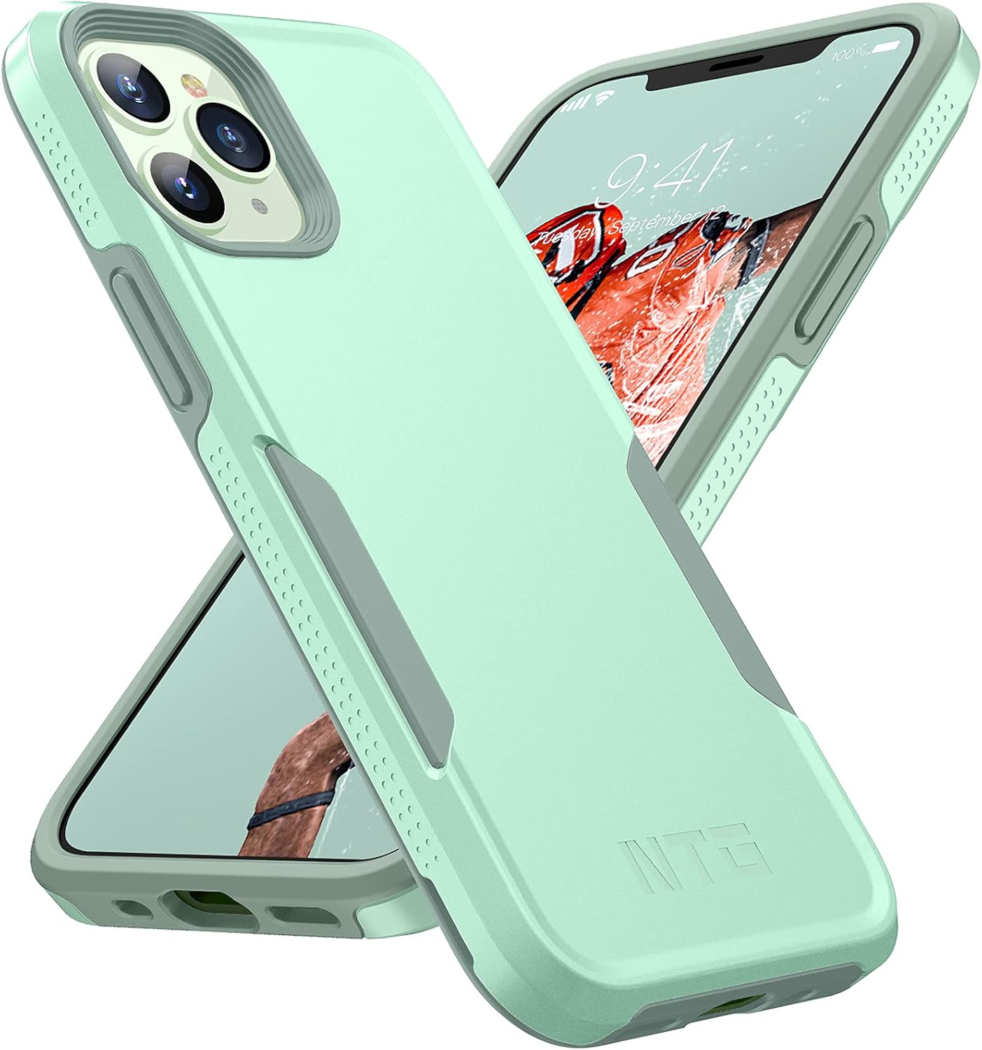 NTG 1st Generation Designed for iPhone 11 Pro Max Case - Heavy-Duty Slim Shockproof Protective Case (Green)