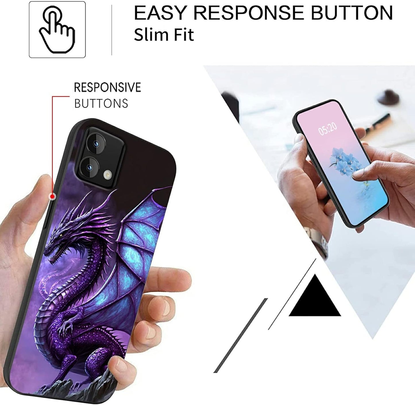 Rossy Moto G Stylus 5G 2023 Case [Not fit 5G 2022], Slim Soft TPU Silicone Shockproof Protective Cover with Purple