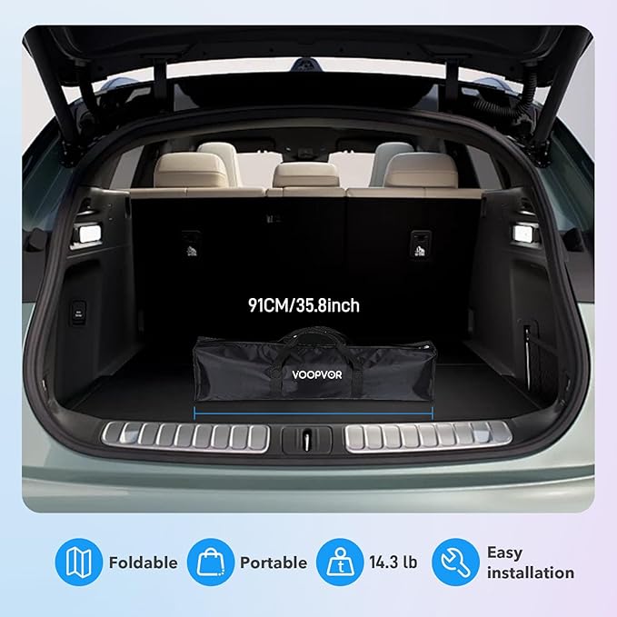 Outdoor Projector Screen with Stand 150 Inch: VOOPVOR Portable Projection Screen and Stand, Indoor Rear Front Movie Screen 16:9 4K HD, with Carry Bag,Support Height Adjustable for Home Theater Camping