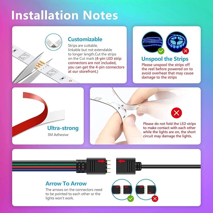 Nexillumi Led Lights for Bedroom 100ft Music Sync Color Changing Led Strip Lights Smart with Remote and App Control Built-in Mic for Party Home Room Decor Luces LED para Cuarto