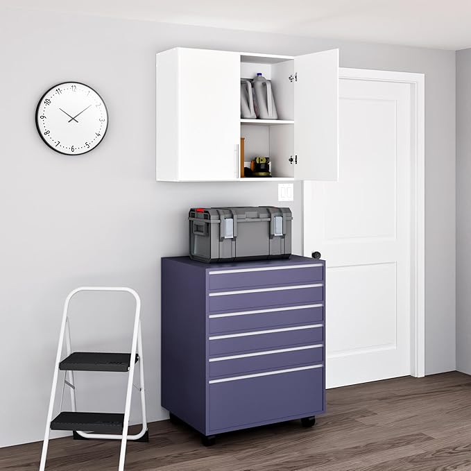 Prepac Elite 32" Wall Cabinet, White Storage Cabinet, Bathroom Cabinet, Pantry Cabinet with 1 Adjustable Shelf 12" D x 32" W x 30" H, WEW-3230
