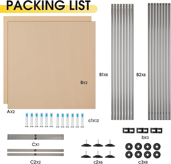 Rantila 2 Large Panels Room Divider,Portable Office Divider,Convenient Movable,Folding Partition Privacy Screen for Bedroom,Dining Room, Study,142" W x 71" H,Beige