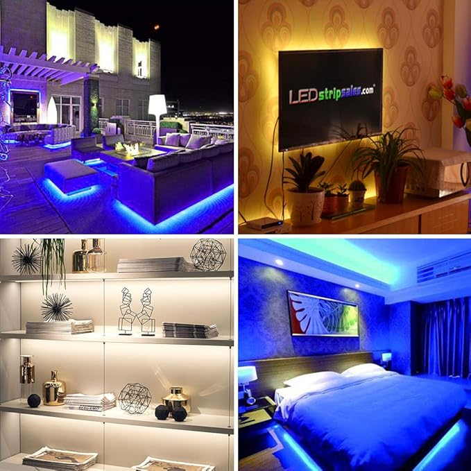 USB LED Lights Strip 16.4ft, USB Powered RGB Color Changing LED Strip with 17-Key Remote Controller, Flexible Light for TV, Bedroom, Desk, Mirror, PC, Camping & Home Decoration