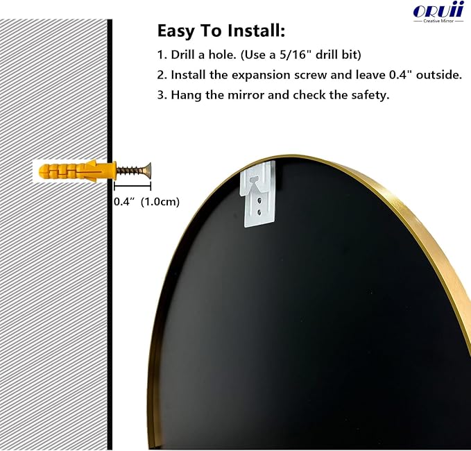 Gold Round Mirror 30 inch, Gold Round Mirror, Large Circle Mirrors Metal Frame, Circular Wall Mirrors for Bathroom, Living Room, Dining Room, Entryway.