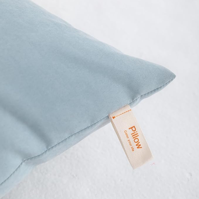 NTBAY Toddler Pillows, Down Alternative 13"x18" Pillows, Machine Washable - Soft and Breathable Travel Small Pillows for Sleeping, Ideal for Daycare, Crib, Cot, Sea Green