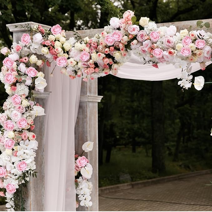 BLEUM CADE 50 Pcs Pink Roses Artificial Flowers, Real Touch Velvet Roses Fake Flowers Bulk, Artificial Roses Bouquet with Long Stems Bridal DIY Wedding Party Centerpiece Decorations