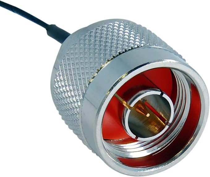 U.FL to N Male Pigtail Cable – 9.8 in (250mm) – IPEX/IPX UFL to N-Male RF Coax for WiFi, LTE, LoRa, Meshtastic Antennas