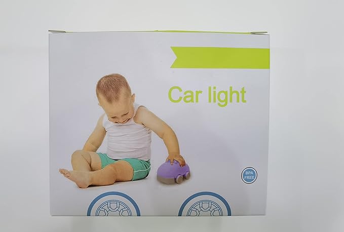 Night Light Kids with Cute Car Design Children's Room LED Bedside Lamp with Changeable RGB Colors Rechargeable Night Light Compatible with Touch Control & Remote Control - Fire Truck